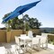 Costway 9FT Patio Umbrella Patio Market Steel Tilt W/ Crank Outdoor Yard Garden Blue